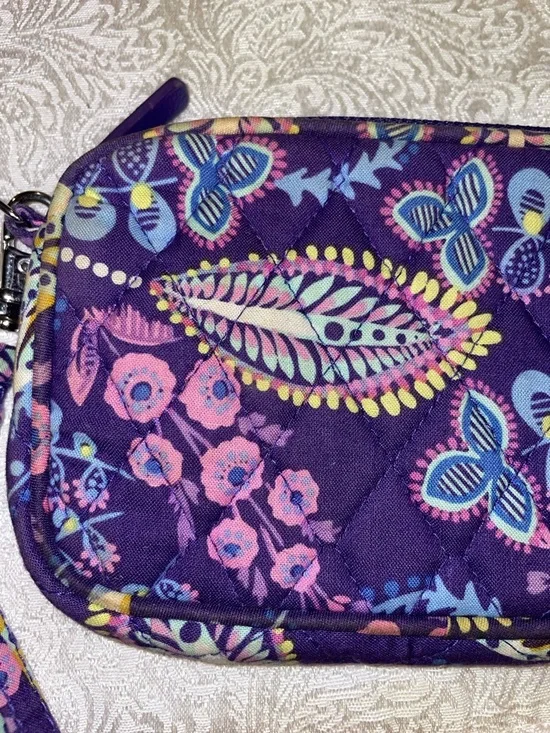 Vera Bradley Floral Wristlet Wallet - Purple - Picture 13 of 16